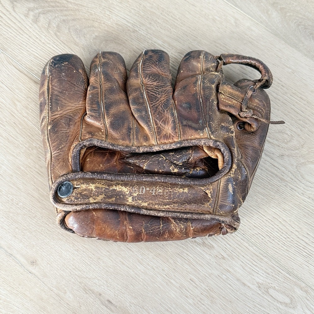 Vintage 1950s Montgomery Wards Stan Musial Pro Model 60-4236 Baseball Glove